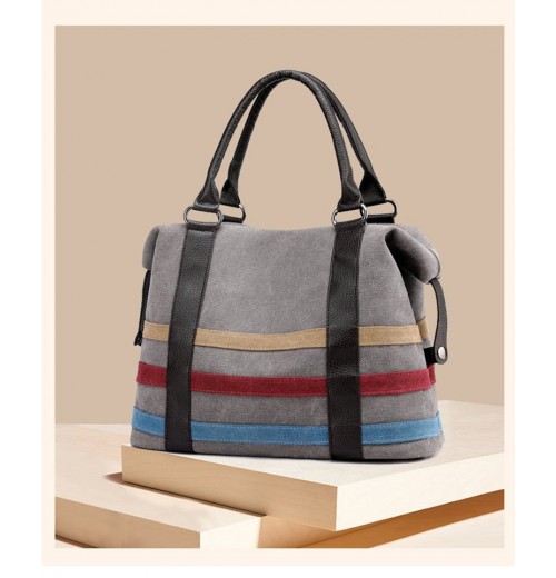 Canvas Zip Top Tote Bag