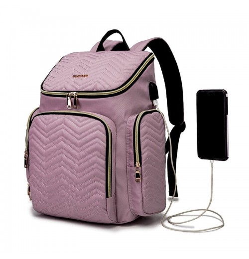 Backpack Diaper Bag With Phone Charger