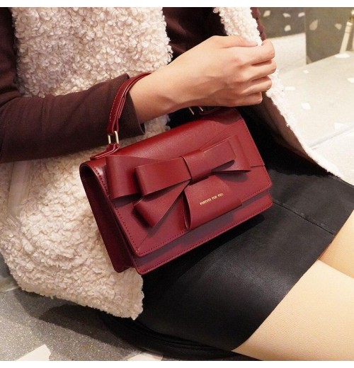 Red Purse With Bow ERIN