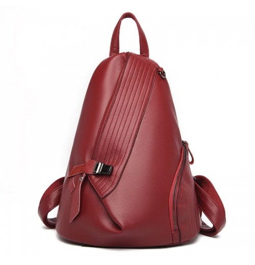 Leather Triangle Backpack ERIN