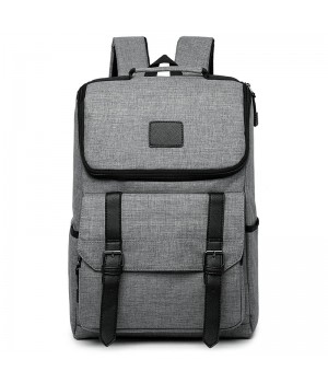 15.6 Backpack With Buckle Straps In Front