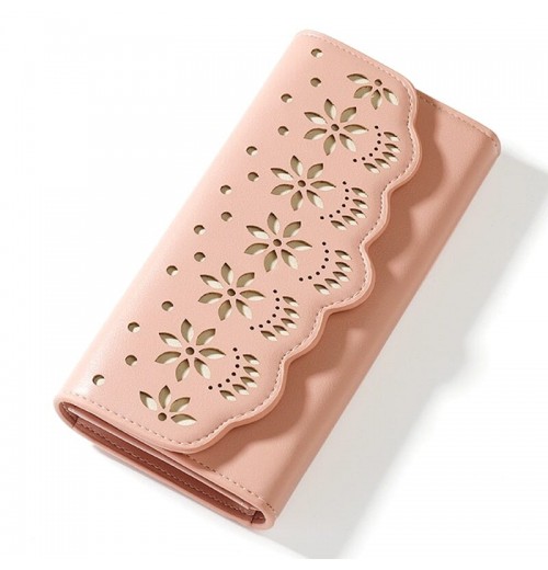 Floral Leather Wallet