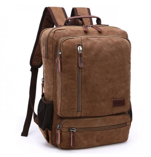 Mens Canvas 15.6 Laptop Backpack