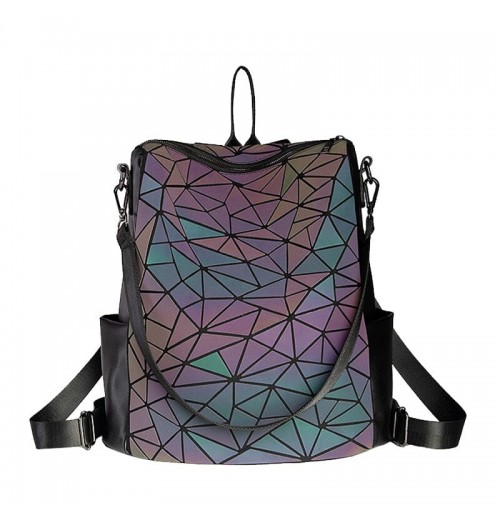 Geometric Backpack Purse