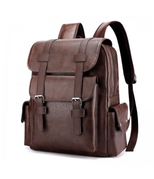 Leather Backpack For 15.6 inch Laptop