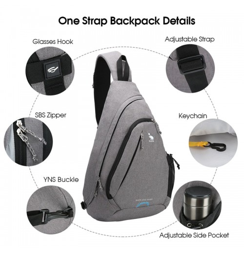 Men's Sling Bag With USB Charging Port