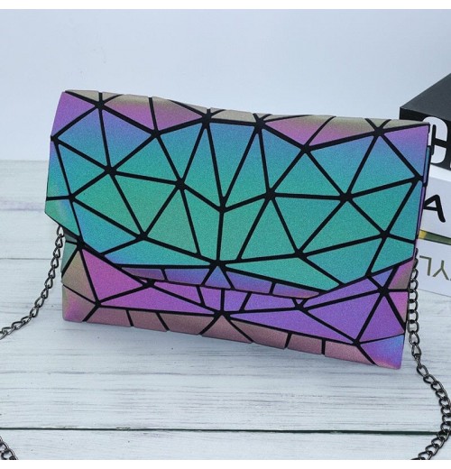 Holographic Leather Purse