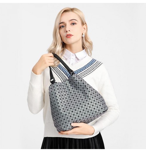 Silver Geometric Bag ERIN