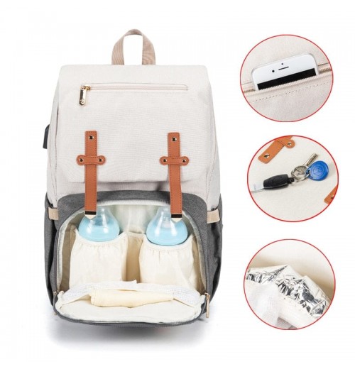 FAMICARE Diaper Bag With USB Port